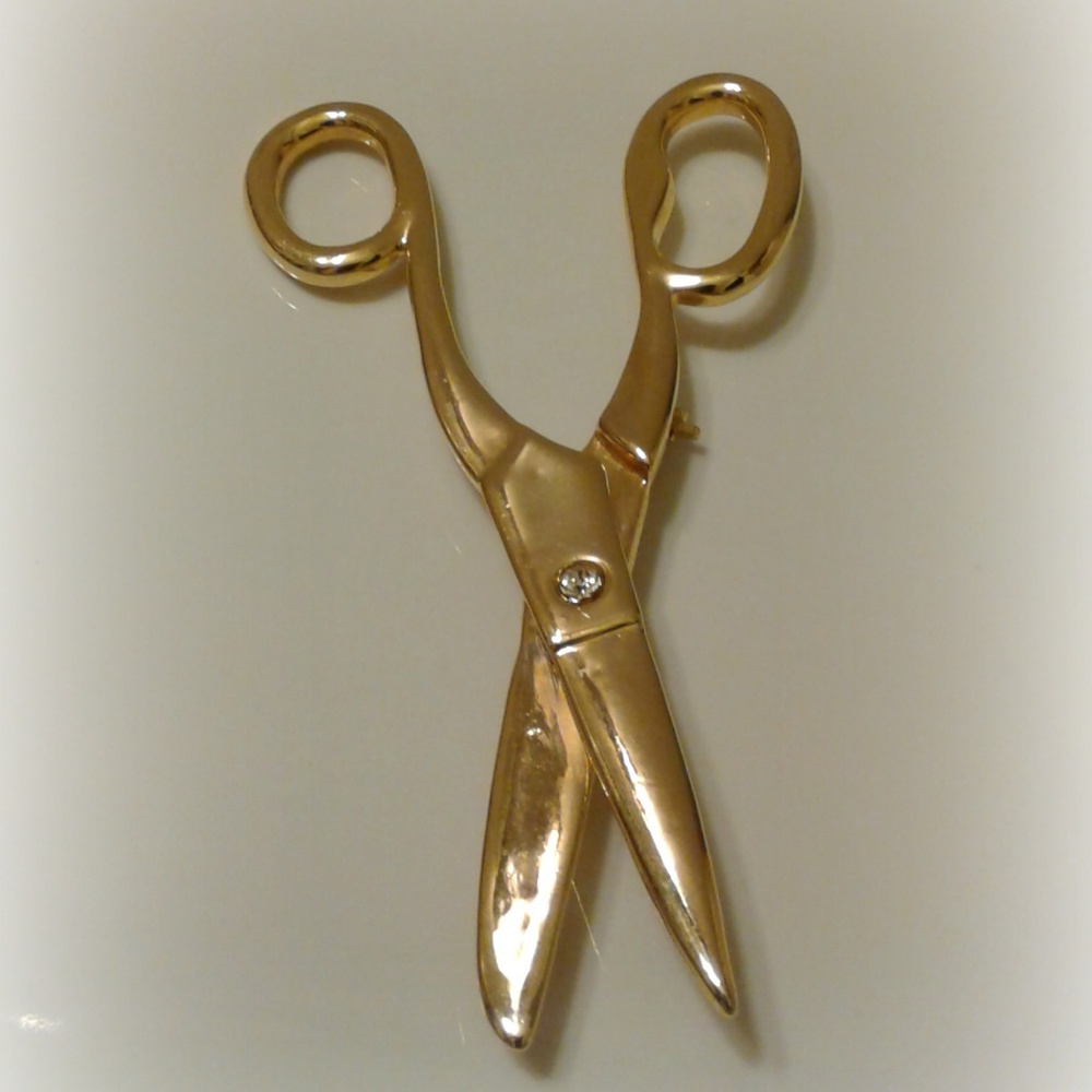 Scissors Brooch